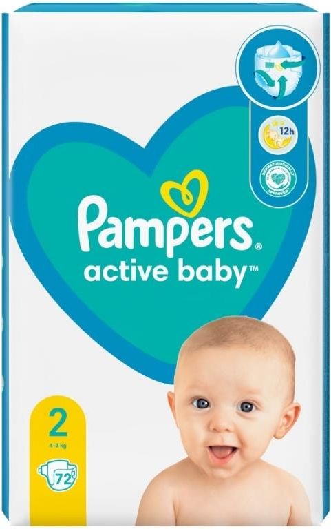 pampers 4 active baby wielopak