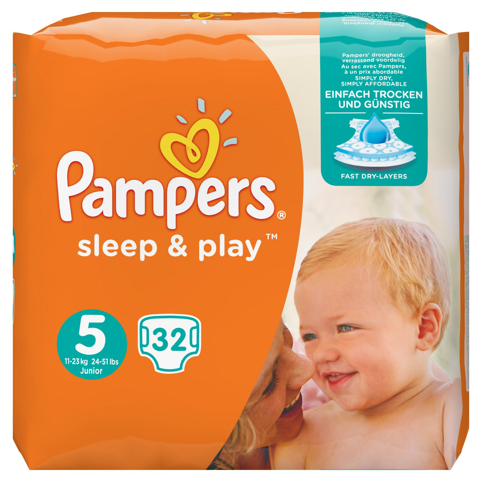 pampers 4 pomarańczowe 39.99