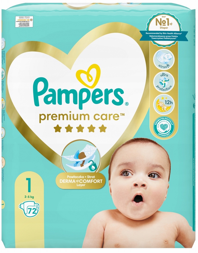 pampers newborn 2-5 78 allegro