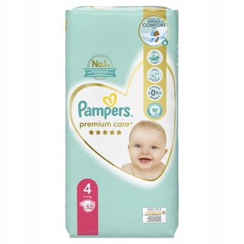 pampers pieluchy 4 52 sztuk