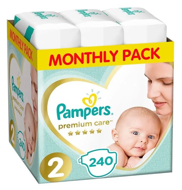 pampers premium care pieluchy jednorazowe rozmiar 2 mini 240 szt