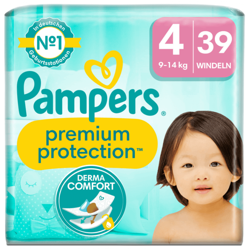 pampers premium protection 4 39 stück