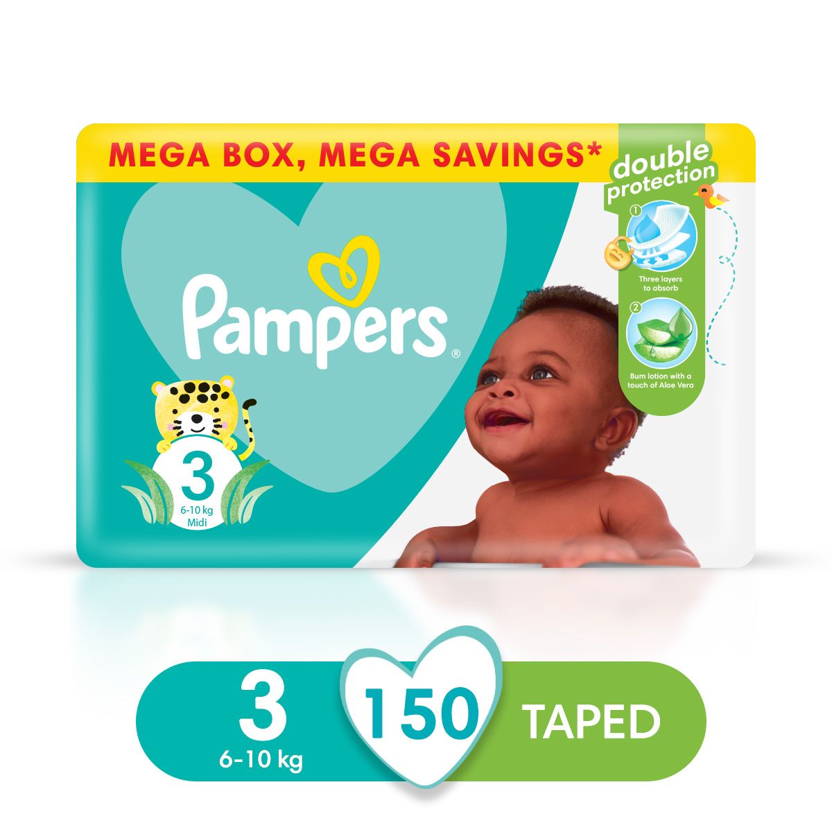 pampers super dry active baby 150