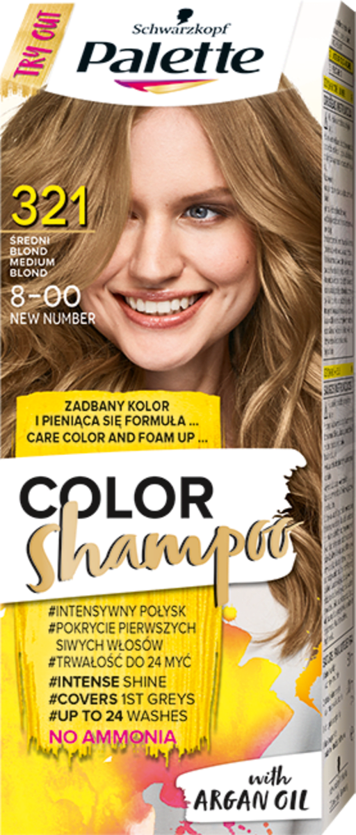 szampon koloryzujący blond palette